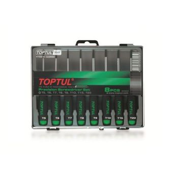 Набор отверток д/точн.работ TORX 8шт T5-T20 TOPTUL (GAAW0801) 