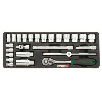 Набор-сет головок 3/8" 25предм. 6гр. 136х364мм TOPTUL (GCAT2502) 