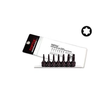 Набор бит шестигр. под головку 3/8" ударных T20-T50 7пр. на подвесе TOPTUL (GDAG0703) 