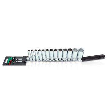 Набор головок 3/8" 7-21мм 6гр. 13шт глубок. TOPTUL (GAAQ1311) 