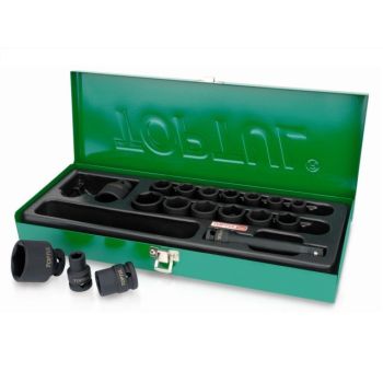Набор головок ударн. 1/2" 10-32мм 6гр. 18шт TOPTUL (GCAD1807) 