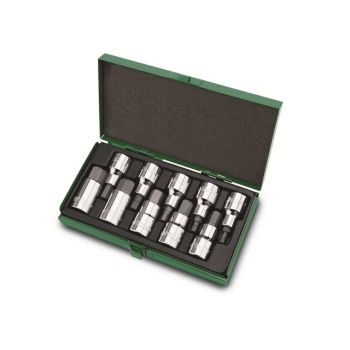 Набор бит шестигр. под головку 1/2" 10пр. 4-19мм TOPTUL (GAAD1007) 