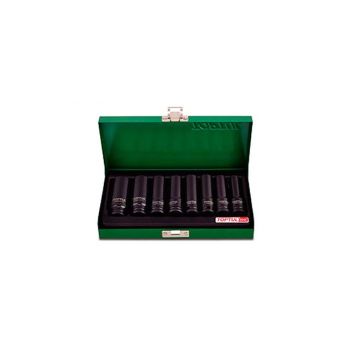 Набор головок ударн. 3/8" 8-19 мм 6 гр. 8пр. TOPTUL (GDAD0808) 