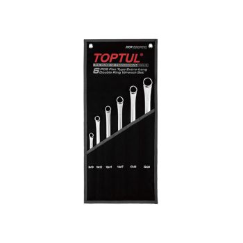 Набор ключей накидн. 8-24мм EXTRA LONG 6шт TOPTUL (GPAP0602) 