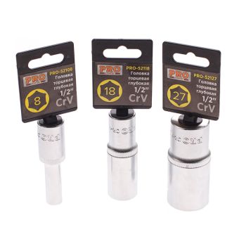 Головка 1/2" 8мм 6гр. глубокая PRO STARTUL (PRO-52108) 