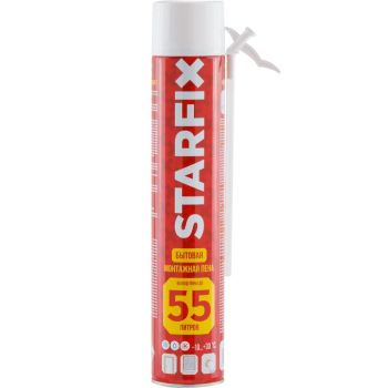 Пена монтажная бытовая всесезонная STARFIX Foam 55 (750мл) 