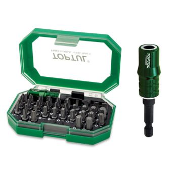 Набор бит 1/4"  35шт. с магнитным держателем TOPTUL (GACW3502) 