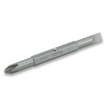 Насадка двухсторонняя PH1/SL5mm 75мм TOPTUL (FKAA0105) 