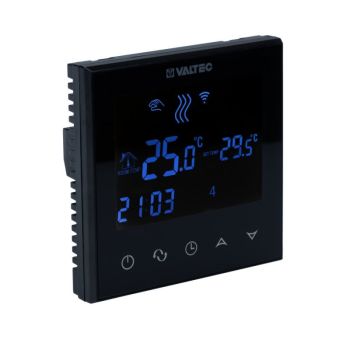 Комнатный WIFI-хронотермостат (черный). VT.AC712.B Valtec 