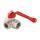 Кран шар. трехходовой, тип Т 1/2" вн.-вн.-вн. Valtec VT.361.N.04, Размер крана: 1/2" 