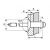 Заклепка вытяжная Ал/Ст 3,2х8 потайной бортик 120° Bralo, Диаметр гильзы, d1 мм: 3,2, Длина гильзы, L  мм: 8, Диаметр бортика, мм: 6 ,фото 2