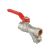 Кран шар. со встроенным фильтром, стальная рукоятка 1/2" вн.-вн. Valtec VT.292.N.04, Размер крана: 1/2" 