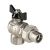 Кран шар. PERFECT угловой с полусгоном 1/2" вн.-нар. Valtec VT.328.N.04, Размер крана: 1/2" 