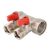 Коллектор с отсекающими кранами, 1"х2 вых. Евроконус 3/4 Valtec VTc.580.NE.0602, Размер изделия: 1 x 2 вых. 