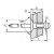 Заклепка вытяжная Ал/Ст 4,0х11 многозажимная / потайной бортик 120° Bralo, Диаметр гильзы, d1 мм: 4, Длина гильзы, L  мм: 11, Диаметр бортика, мм: 7,3 ,фото 2