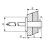 Заклепка вытяжная Ал/Ст 4,8х18 закрытая / шир. бортик 14 мм Bralo, Диаметр гильзы, d1 мм: 4,8, Длина гильзы, L  мм: 18 ,фото 2