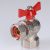 Кран шар. BASE угловой с накидной гайкой 3/4" вн.-вн. (короткий) Valtec VT.266.NS.0505, Размер крана: 3/4"х3/4" ,фото 5