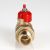 Кран шар. СТАНДАРТ,без покрытия, с полусгоном 3/4", вн.-нар. (PN40) Valtec VT.127.GN.05, Размер крана: 3/4" ,фото 5