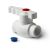 Шаровой кран Standard полипропиленовый белый, 20, PRO AQUA, PA44008, Размер изделия: 20 