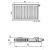 Радиатор стальной панельный Kermi FTV Тип 11 высота 300 mm нижнее правое подключение, Длина, мм: 2600 ,фото 2