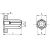 Заклепка с внутр. резьбой 6-гран. М5 СТ-УБ Fasty, Внутренняя резьба: М5 ,фото 2
