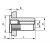 Заклепка с внутр. резьбой М8 НЕРЖ-ЦБН с насечкой Bralo, Внутренняя резьба: М8, Длина гильзы, L  мм: 16,5 ,фото 2