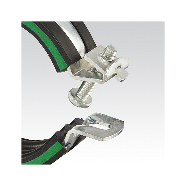 Хомут МЮПРО OPTIMAL Junior с изол. DGL, Для трубы диаметром, мм: 37-41, Метрическая резьба: M8 ,фото 2
