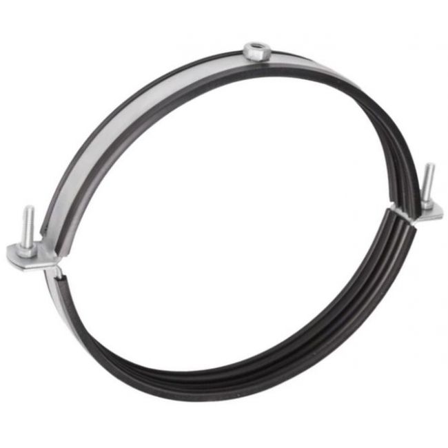 Вентиляционный  хомут с резиновым уплотнением EPDM  Россия, Условный проход трубы, мм: 280, Метрическая резьба: М8 