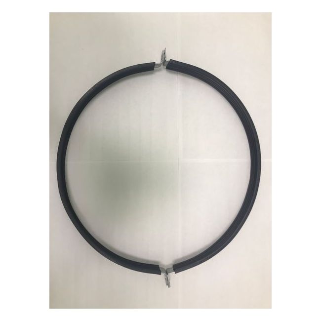 Вентиляционный  хомуты с резиновым уплотнением, монтаж за ушки на шпильки Россия, Условный проход трубы, мм: 250, Диаметр шпильки, мм: М8 ,фото 2