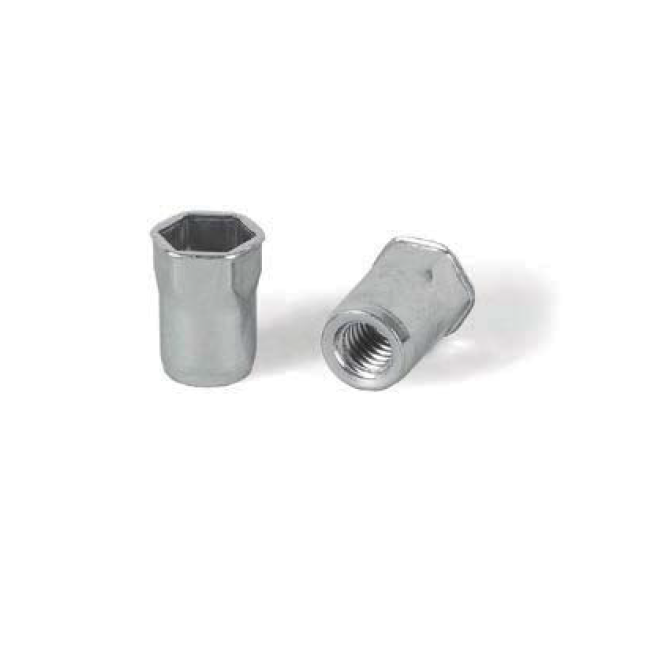 Заклепка с внутр. резьбой 6-гран. 1/2 М8 СТ-УБ (D0=10.6) Bralo, Внутренняя резьба: М8, Диаметр гильзы, d1 мм: 10,5, Длина гильзы, L  мм: 16 