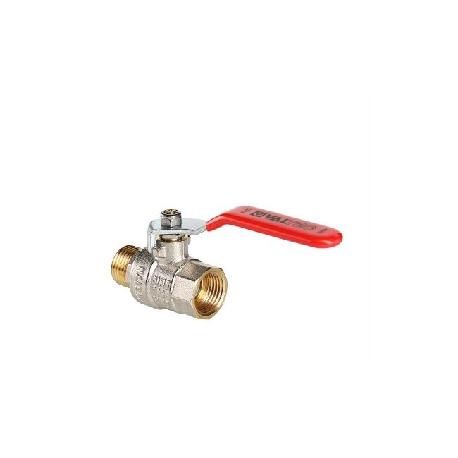 Кран шар. BASE, стальная рукоятка 1 1/4" вн.-нар. Valtec VT.215.N.07, Размер крана: 1 1/4" 