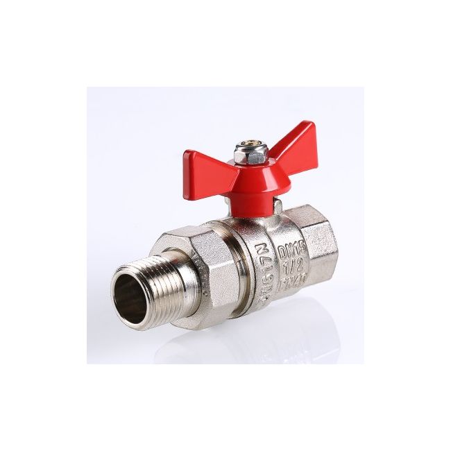 Кран шар. BASE с полусгоном 1/2" вн.-нар. Valtec VT.227.N.04, Размер крана: 1/2" ,фото 4