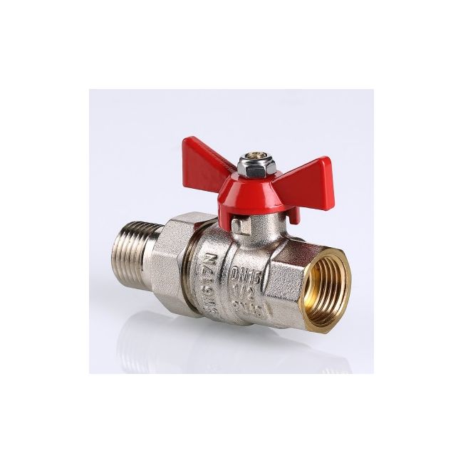 Кран шар. BASE с полусгоном 1/2" вн.-нар. Valtec VT.227.N.04, Размер крана: 1/2" ,фото 2