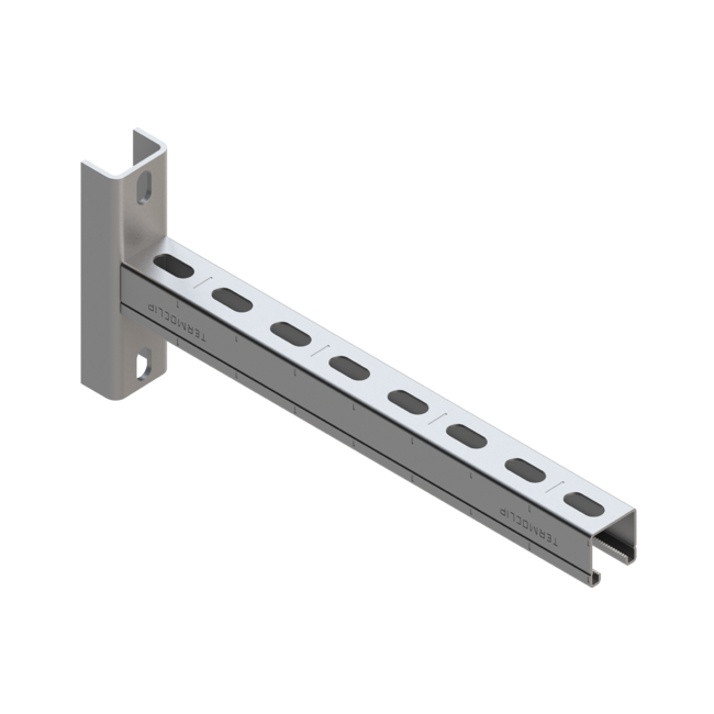 Консоль седельная TCA U 41x41x2,0- 400 Hdg Termoclip, Длина консоли, мм: 400, Материал профиля: Горячее цинкование ,фото 2