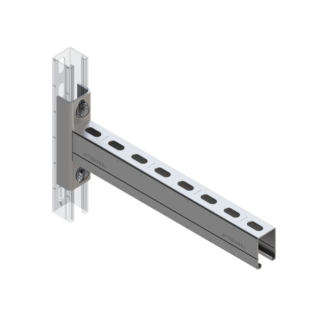 Консоль седельная TCA U 41x62x2,5- 500 Hdg Termoclip, Длина консоли, мм: 500, Материал профиля: Горячее цинкование ,фото 3
