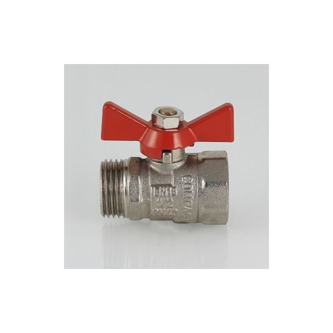 Кран шар. COMPACT, рукоятка бабочка 1/2" вн.-нар. Valtec VT.093.N.04, Размер крана: 1/2" ,фото 2