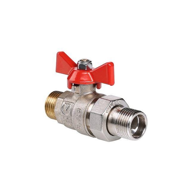 Кран шар. BASE с полусгоном 1/2" нар.-нар. Valtec VT.226.N.04, Размер крана: 1/2" 