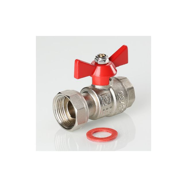 Кран шаровой с накидной гайкой 1/2"x3/4" вн.-вн. Valtec VT.241.N.0405, Размер крана: 1/2"х3/4" ,фото 3