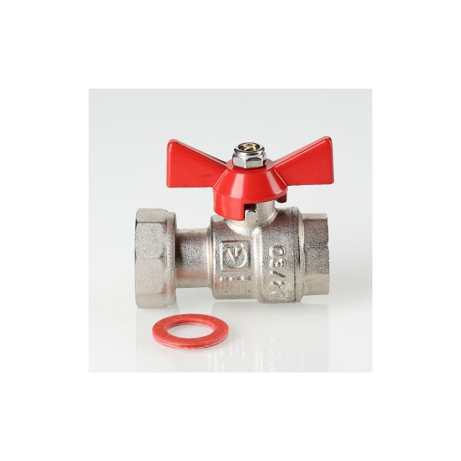 Кран шаровой с накидной гайкой 1/2"x3/4" вн.-вн. Valtec VT.241.N.0405, Размер крана: 1/2"х3/4" ,фото 2