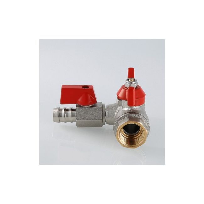 Кран шаровой с обратным клапаном и дренажом 1/2" вн.-вн. Valtec VT.248.N.04 ,фото 3