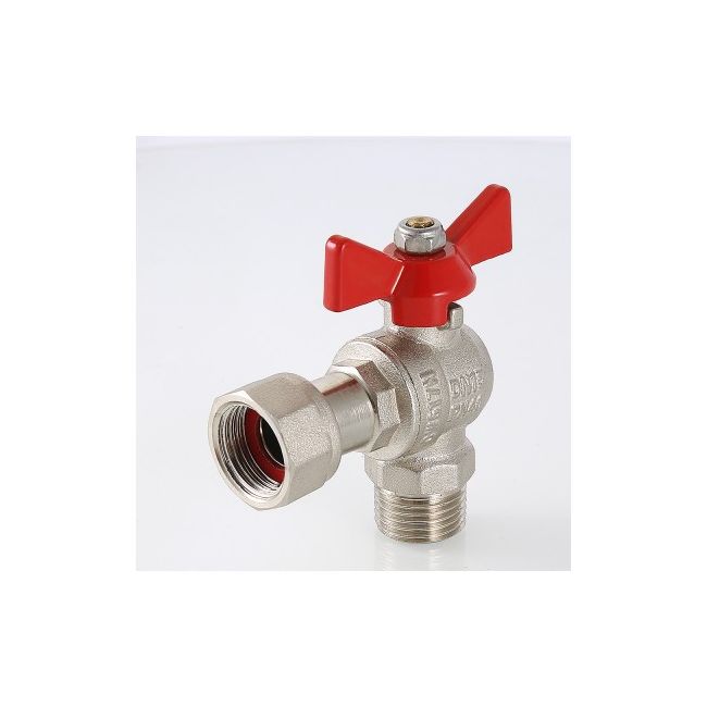 Кран шар. BASE угловой с накидной гайкой 1/2" вн.-нар. Valtec VT.267.N.0404, Размер крана: 1/2" ,фото 3