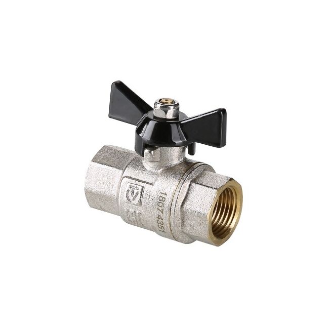 Кран шар. PERFECT, рукоятка бабочка 3/4" вн.-вн. Valtec VT.317.N.05, Размер крана: 3/4" 