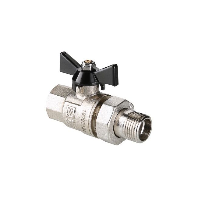 Кран шар. PERFECT с полусгоном 3/4" вн.-нар. Valtec VT.327.N.05, Размер крана: 3/4" 