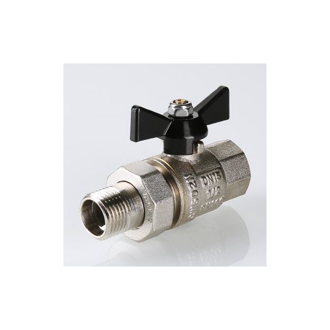 Кран шаровой усиленный бабочка вн нар VALTEC PERFECT с полусгоном, Размер крана: 1/2" ,фото 3