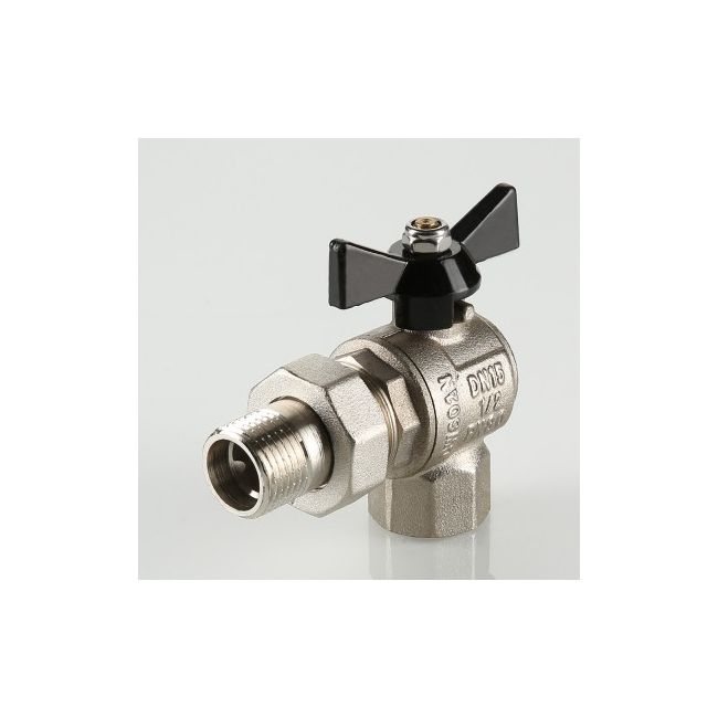 Кран шар. PERFECT угловой с полусгоном 1/2" вн.-нар. Valtec VT.328.N.04, Размер крана: 1/2" ,фото 3