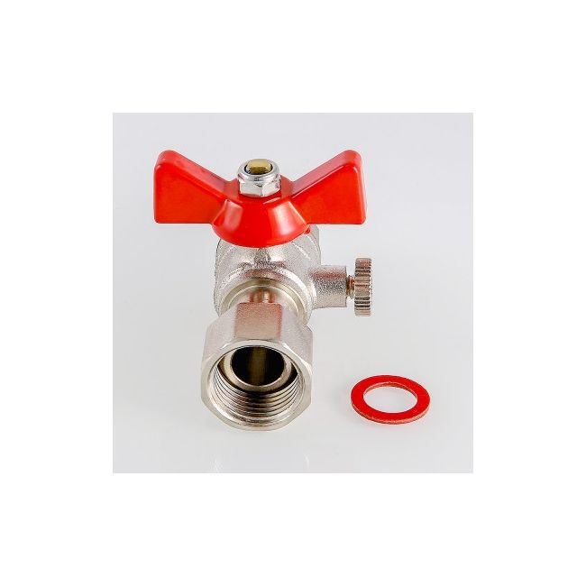 Кран шаровой для подключения манометра, 1/2"нар -1/2"вн. Valtec VT.806.N.0404, Размер крана: 1/2"х1/2" ,фото 2