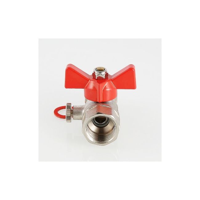 Кран шаровой для подключения манометра, 1/2"вн. -1/2"вн. Valtec VT.807.N.0404, Размер крана: 1/2"х1/2" ,фото 4