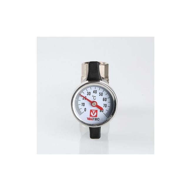 Кран шаровой c термометром, 1/2" Valtec VT.808.N.04, Размер крана: 1/2" ,фото 4