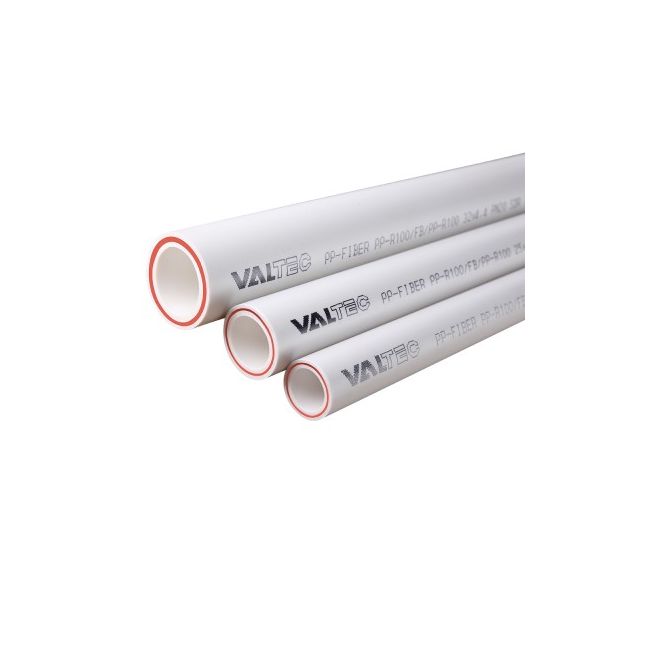 ТРУБА PP-FIBER арм. стекл., PN 20, 40 MM (белый) Valtec VTp.700.FB20.40, Наружный диаметр трубы, мм: 40 