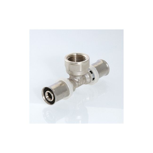 Тройник пресс с переходом на вн. р. 16х1/2"х16 Valtec VTm.232.N.160416, Для трубы диаметром, мм: 16, Резьба подключения: 1/2" вн ,фото 3